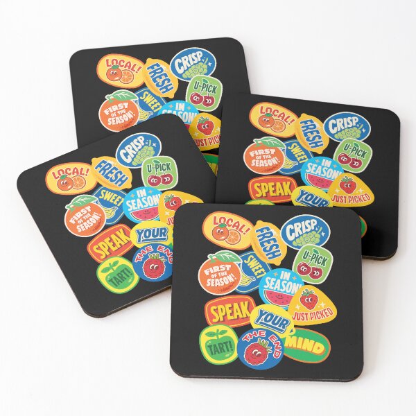 Item preview, Retro Fruit Sticker Pack designed and sold by Zerhof.