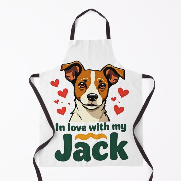 Item preview, In love with my Jack with Jack Russell Terrier and hearts designed and sold by Prints by Mat.