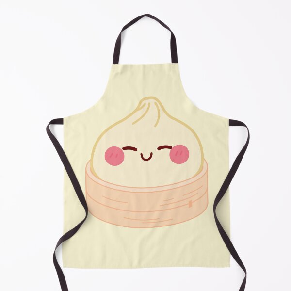 Item preview, Kawaii Light yellow Squishy Dumpling in bamboo steamer basket designed and sold by EmeraldeaArt.