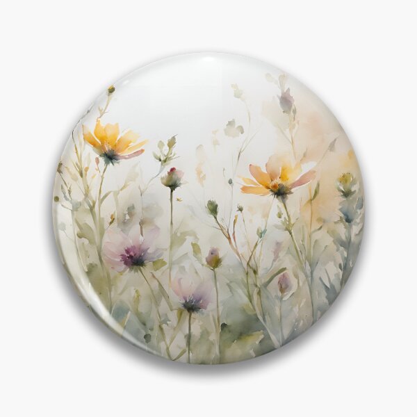 Item preview, Soft Wildflower Watercolor | Minimalist Botanical Meadow Art designed and sold by HelgaCraftery.