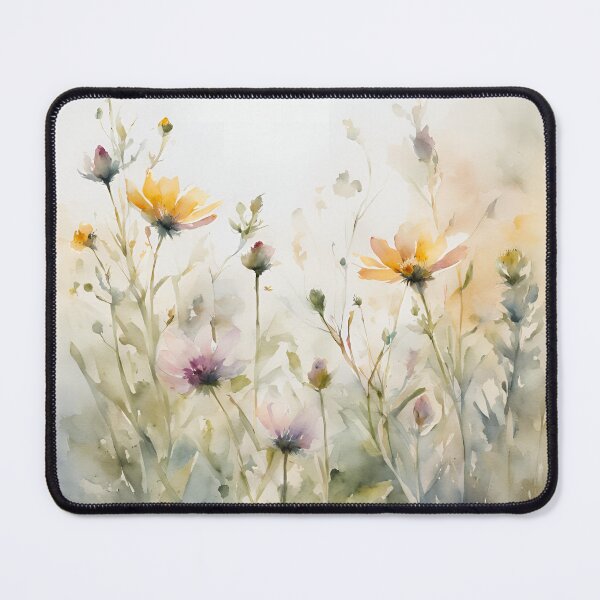 Item preview, Soft Wildflower Watercolor | Minimalist Botanical Meadow Art designed and sold by HelgaCraftery.