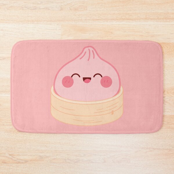 Item preview, Light Reddish squishy Dumpling iun its bamboo steamer basket designed and sold by EmeraldeaArt.