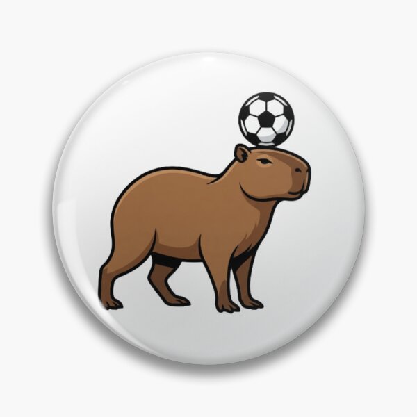 Item preview, Capybara Balancing Soccer Ball Athletic designed and sold by CozyDesignsCo.
