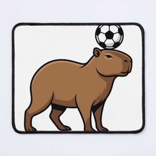 Item preview, Capybara Balancing Soccer Ball Athletic designed and sold by CozyDesignsCo.