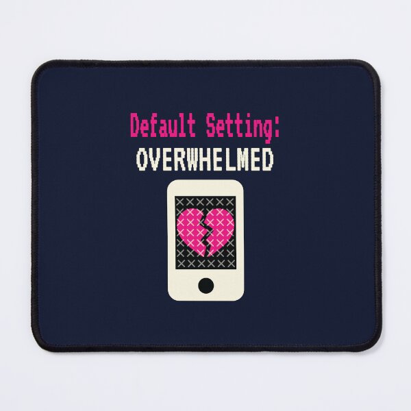 Item preview, Default Setting Overwhelmed Y2K Pixel Art Broken Heart designed and sold by ANJ Designs.