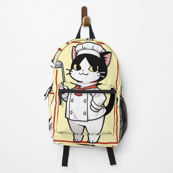 Item preview, Cat - Tuxedo Chef White Toque Red Scarf designed and sold by DoodyPets.