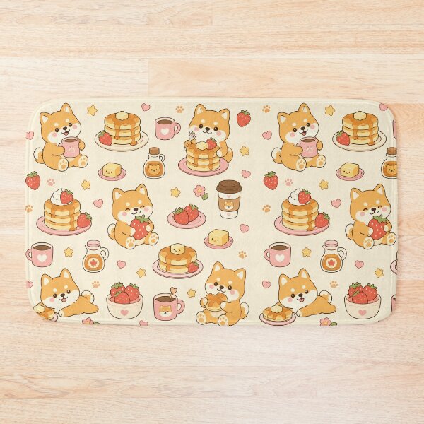 Item preview, Shiba Inu Pancake Breakfast Kawaii Pattern designed and sold by Soft Berry Studio.