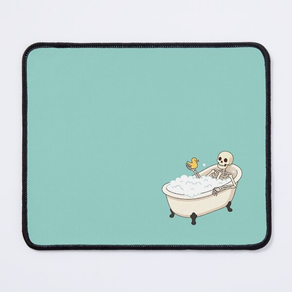 Item preview, Skeleton Taking a Bubble Bath Illustration designed and sold by FoxLab Studio.