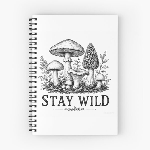 Item preview, Stay Wild Vintage Mushroom Forager Nature T-Shirt designed and sold by BlackBoneArt.