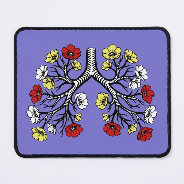 Item preview, Floral Lungs Illustration designed and sold by SanyaConcept.