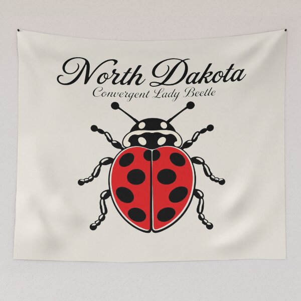 Item preview, North Dakota Convergent Lady Beetle Retro State Insect designed and sold by The-Drip-Studio.