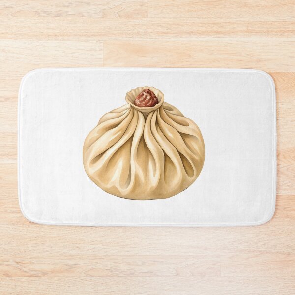 Item preview, Watercolor Khinkali Dumpling – Georgian Cuisine Food Illustration designed and sold by EmeraldeaArt.
