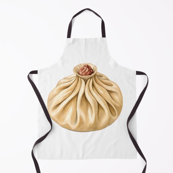 Item preview, Watercolor Khinkali Dumpling – Georgian Cuisine Food Illustration designed and sold by EmeraldeaArt.