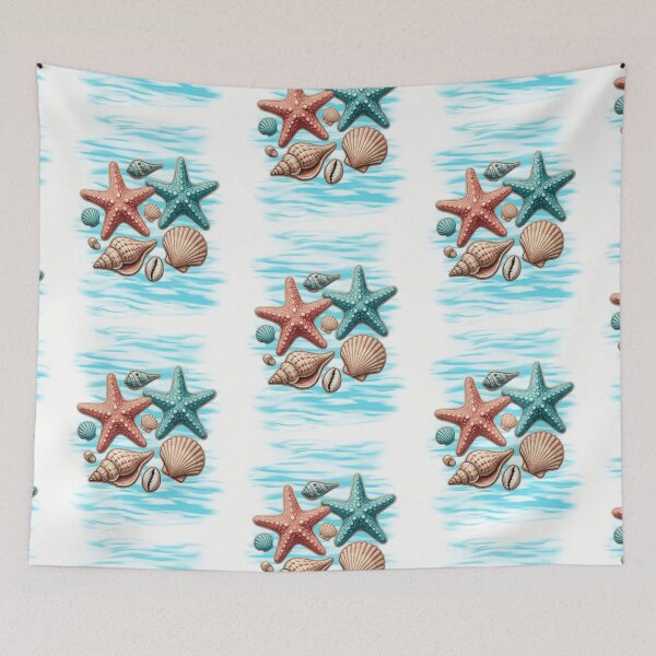 Item preview, Retro Coastal Shell Treasures designed and sold by Szpaku desart .