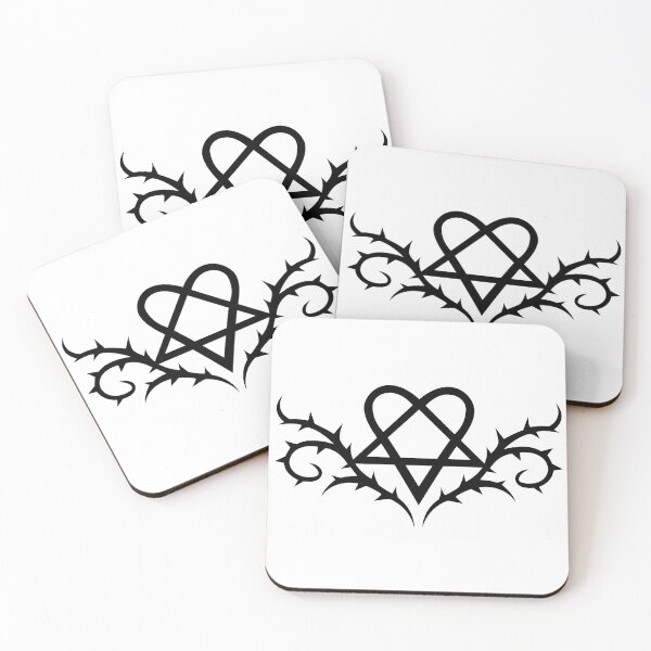 Item preview, Heartagram with thorns designed and sold by Tribalgothss.