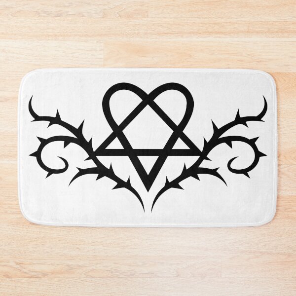 Item preview, Heartagram with thorns designed and sold by Tribalgothss.