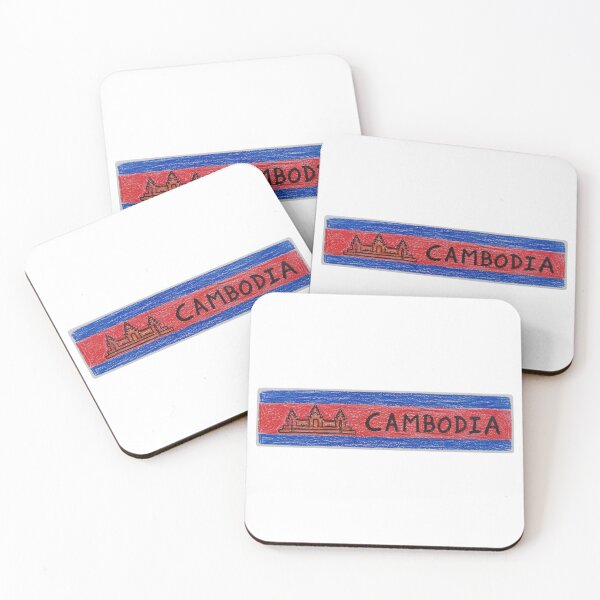 Item preview, Cambodia Flag designed and sold by LoveLabDesign.