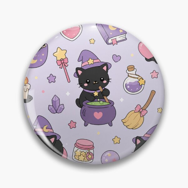 Item preview, Cozy Cat Study Desk Kawaii Pattern designed and sold by Soft Berry Studio.