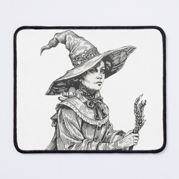 Item preview, Vintage Witch Illustration | Antique Halloween Gothic Line Art designed and sold by HelgaCraftery.