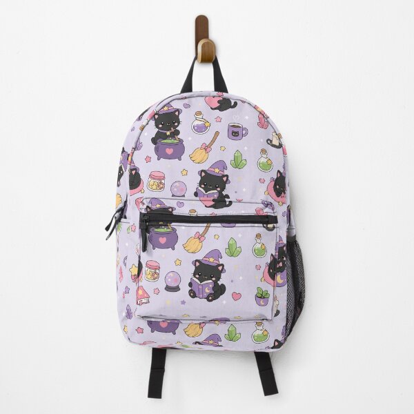 Item preview, Cozy Cat Study Desk Kawaii Pattern designed and sold by Soft Berry Studio.