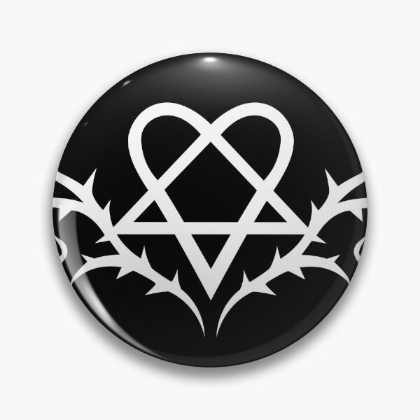 Item preview, Heartagram with thorns designed and sold by Tribalgothss.