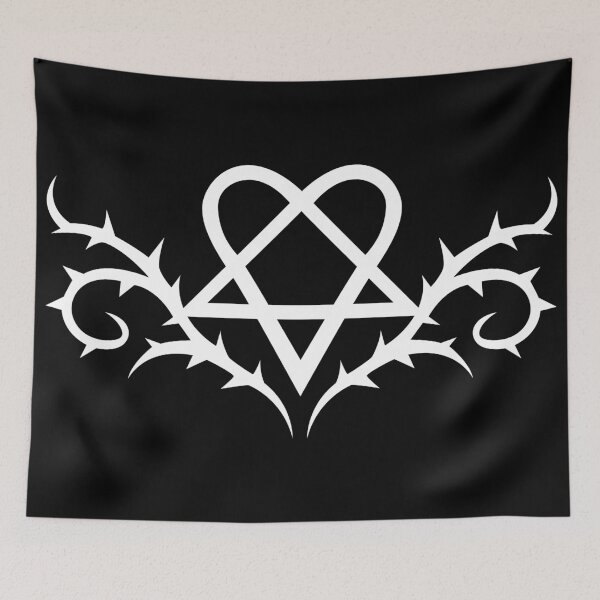 Item preview, Heartagram with thorns designed and sold by Tribalgothss.