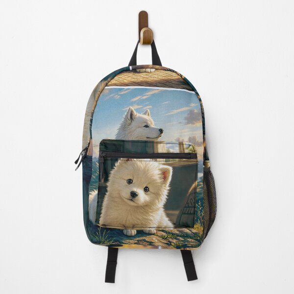 Item preview, A Samoyed dog through four scenes designed and sold by JaN44Fotografia.