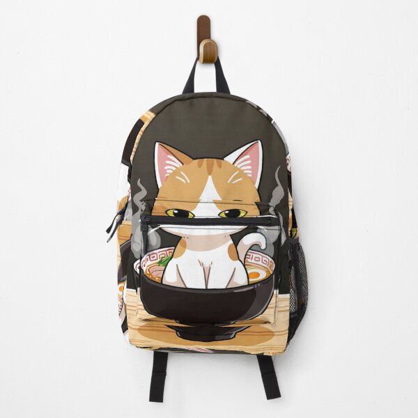 Item preview, Cat - White Orange Black Bowl Red Raimon Pattern designed and sold by DoodyPets.