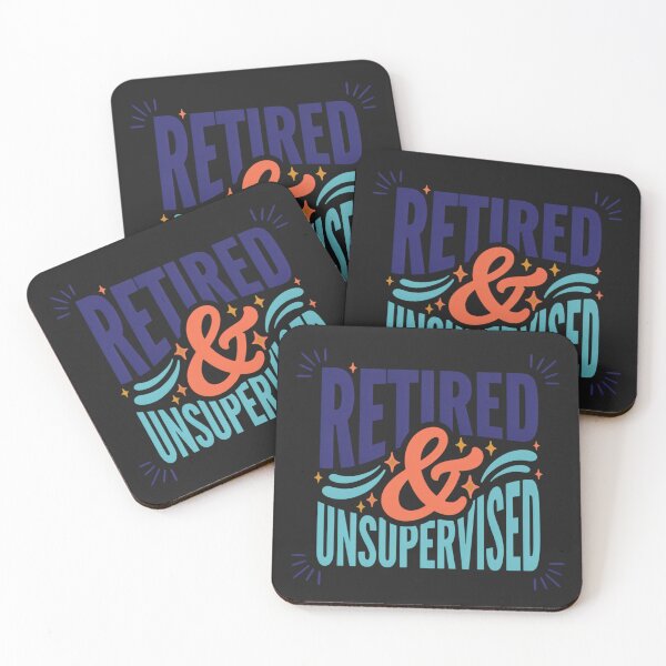 Item preview, Retired & Unsupervised Funny Retirement T-Shirt | Humorous Retiree Gift designed and sold by GiftLore Studio.