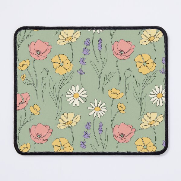 Item preview, Vintage Wildflower Meadow Seamless Floral Pattern designed and sold by NuvoraNest.
