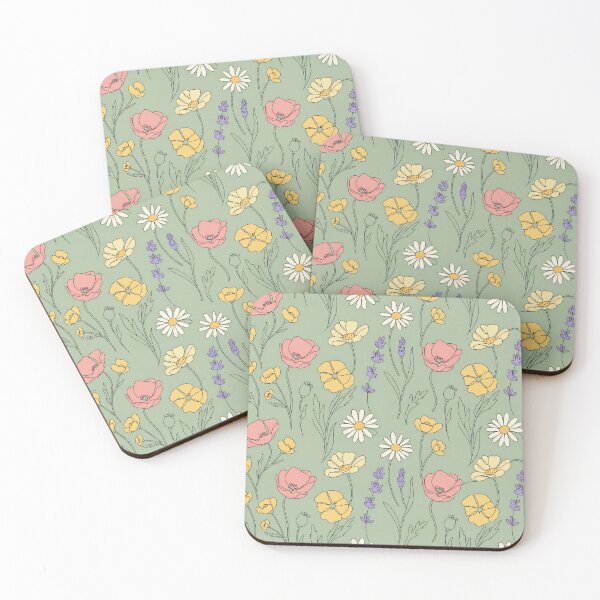 Item preview, Vintage Wildflower Meadow Seamless Floral Pattern designed and sold by NuvoraNest.