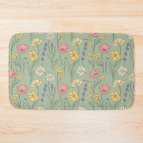 Item preview, Vintage Wildflower Meadow Seamless Floral Pattern designed and sold by NuvoraNest.