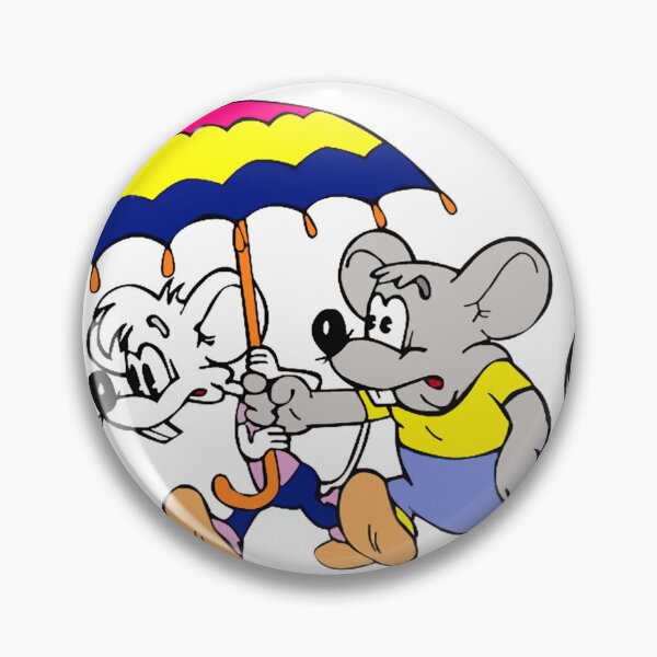 Item preview, Retro Cartoon Mice with Umbrella - Vintage Animation Duo  designed and sold by Tokraz-art.