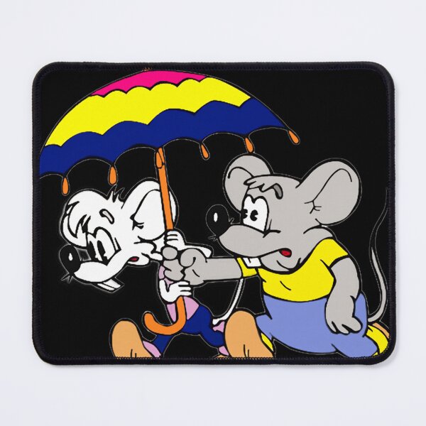 Item preview, Retro Cartoon Mice with Umbrella - Vintage Animation Duo designed and sold by Tokraz-art.
