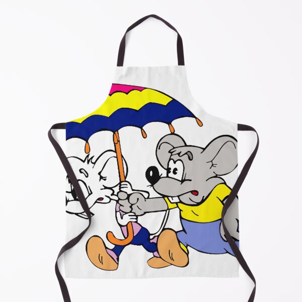 Item preview, Retro Cartoon Mice with Umbrella - Vintage Animation Duo designed and sold by Tokraz-art.