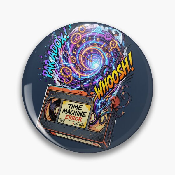 Item preview, Sci Fi Retro VHS Time Machine Error Paradox Comic designed and sold by RetroRewind Studio.