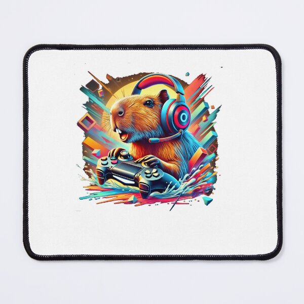 Item preview, Colorful Capybara Gamer designed and sold by SiarheiYur.