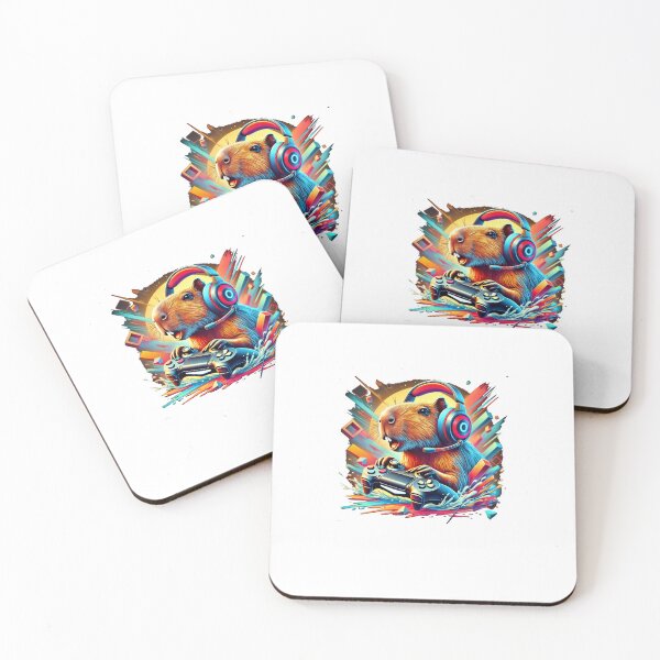Item preview, Colorful Capybara Gamer designed and sold by SiarheiYur.