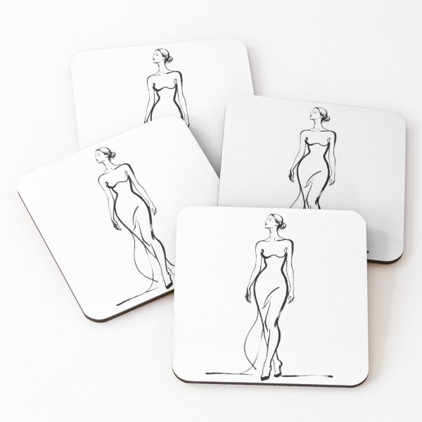 Item preview, Minimalist Woman Line Art - Single Stroke Portrait Drawing designed and sold by Enchanting East.