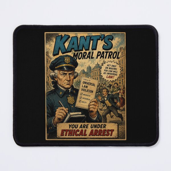 Item preview, Kant's Moral Patrol – You Are Under Ethical Arrest designed and sold by PHILOSOPHY-SWAG.
