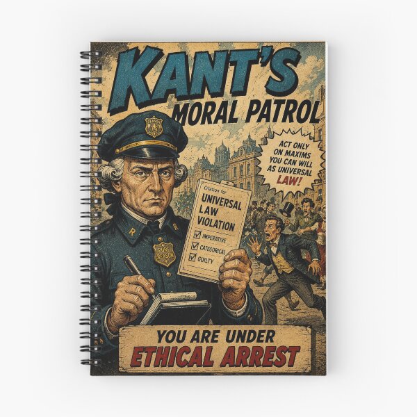 Item preview, Kant's Moral Patrol – You Are Under Ethical Arrest designed and sold by PHILOSOPHY-SWAG.