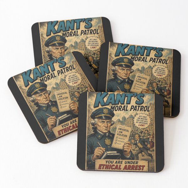 Item preview, Kant's Moral Patrol – You Are Under Ethical Arrest designed and sold by PHILOSOPHY-SWAG.