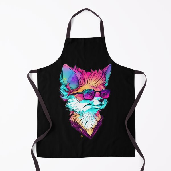 Item preview, Neon Fox with Sunglasses Synthwave Aesthetic Design designed and sold by CyfroweMysli.