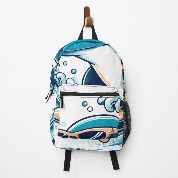 Item preview, Cute Surfing Dolphin Be Free Retro Summer Beach designed and sold by MagySale.