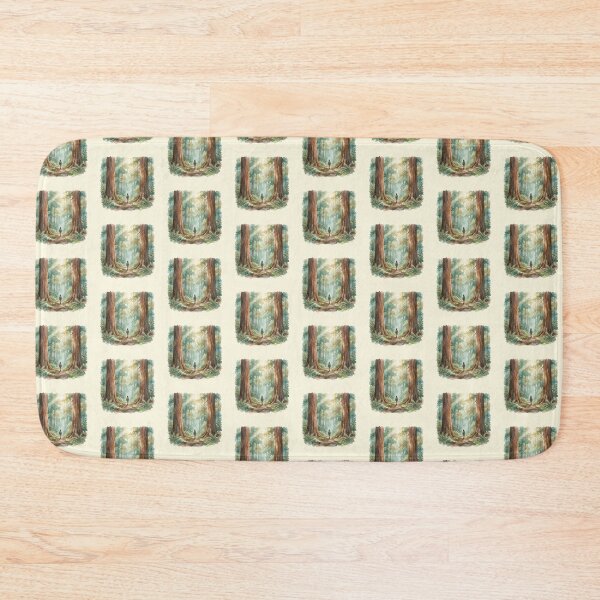 Item preview, Peaceful Watercolor Redwoods Healing Forest designed and sold by DuckOddity.