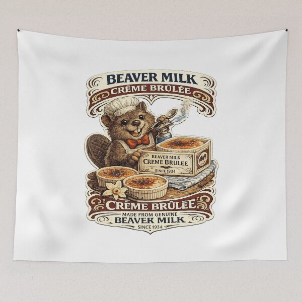 Item preview, Beaver milk creme brulee designed and sold by TOMATOorTOMATO.