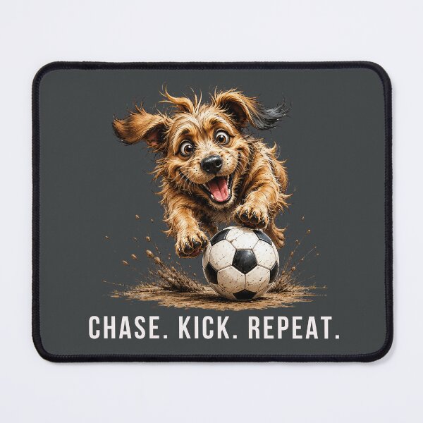 Item preview, Football Dog Illustration - Scruffy Puppy Soccer Gift designed and sold by PAPIRO SIGLO XXI.