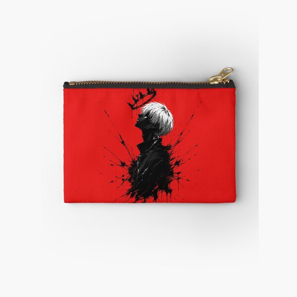 Item preview, Dark Crown Anime Silhouette | Red and Black Ink Splatter Manga Art designed and sold by saamessart.