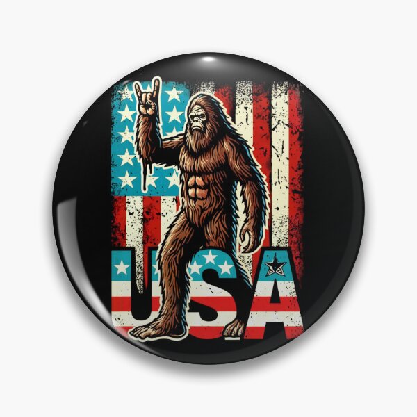 Item preview, American Flag Sasquatch designed and sold by SiarheiYur.