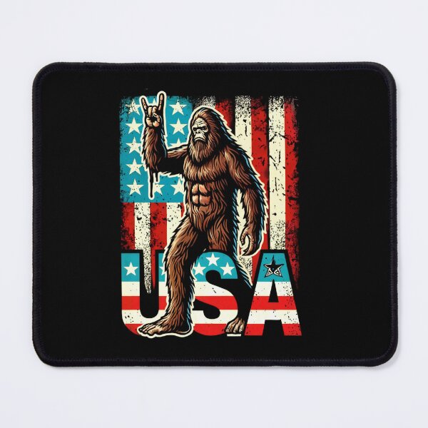Item preview, American Flag Sasquatch designed and sold by SiarheiYur.